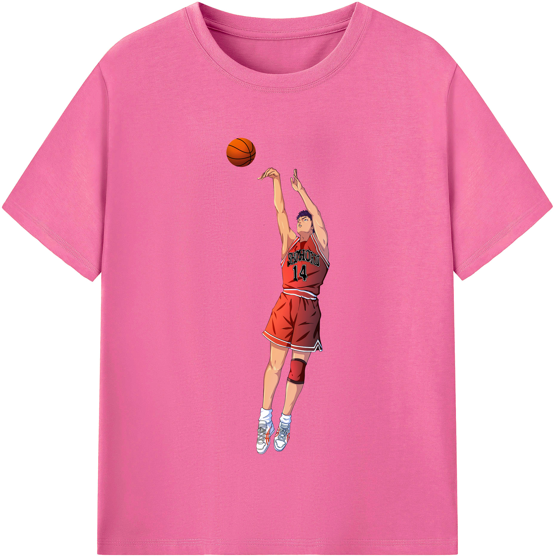 （画像用） SLAM DUNK／スラムダンク レディースカジュアルプリントTシャツ（綿100％）